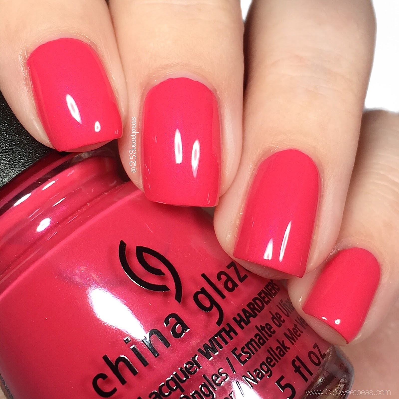 China Glaze Chic Physique Swatches — 25 Sweetpeas