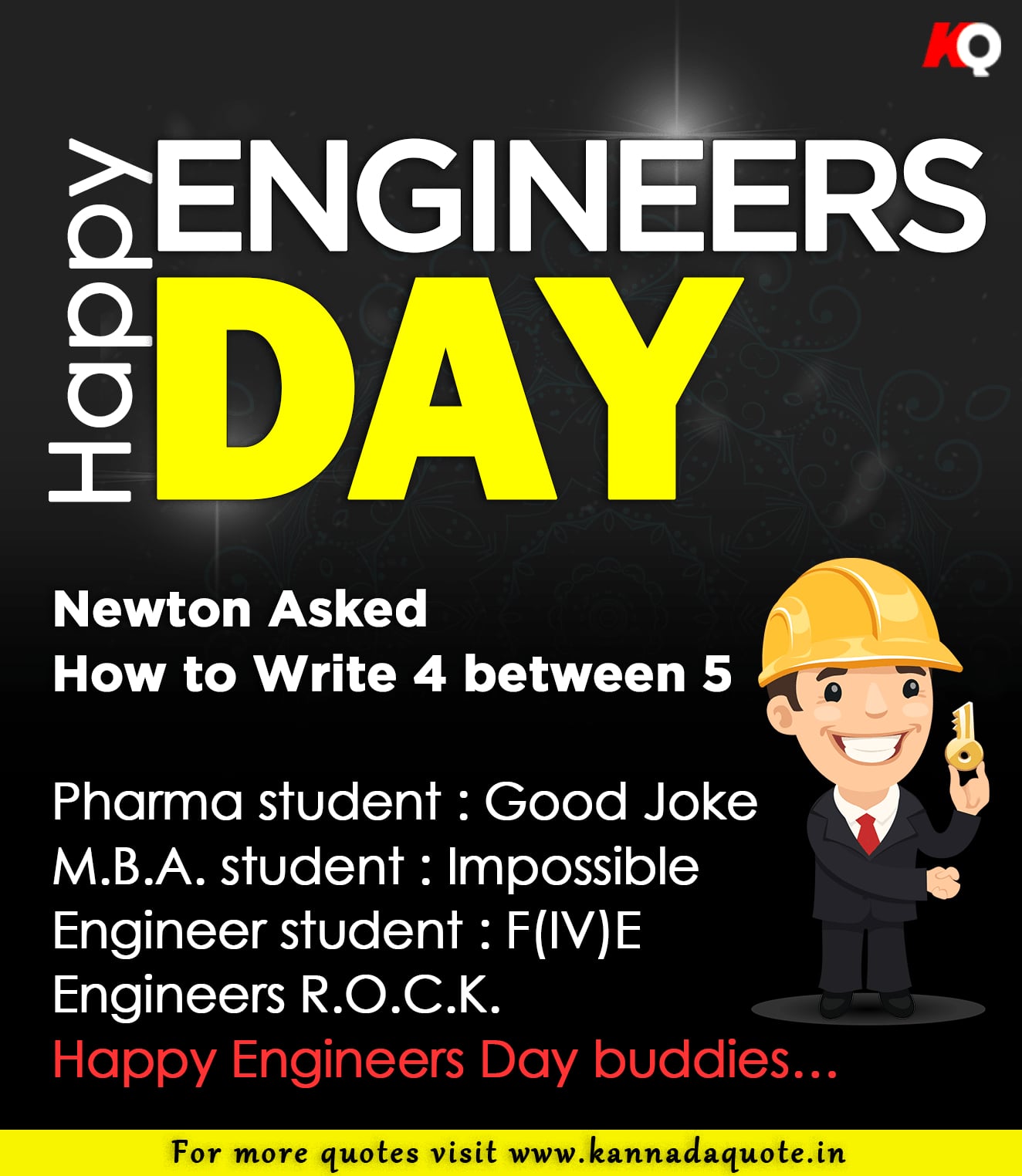 Happy Engineer's day quotes in English