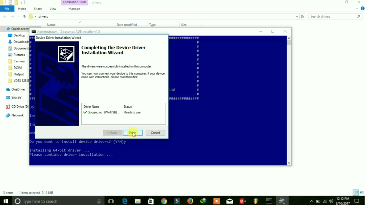 install adb and fastboot driver for windows