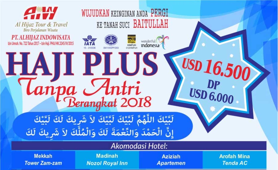 paket Haji Plus 2018