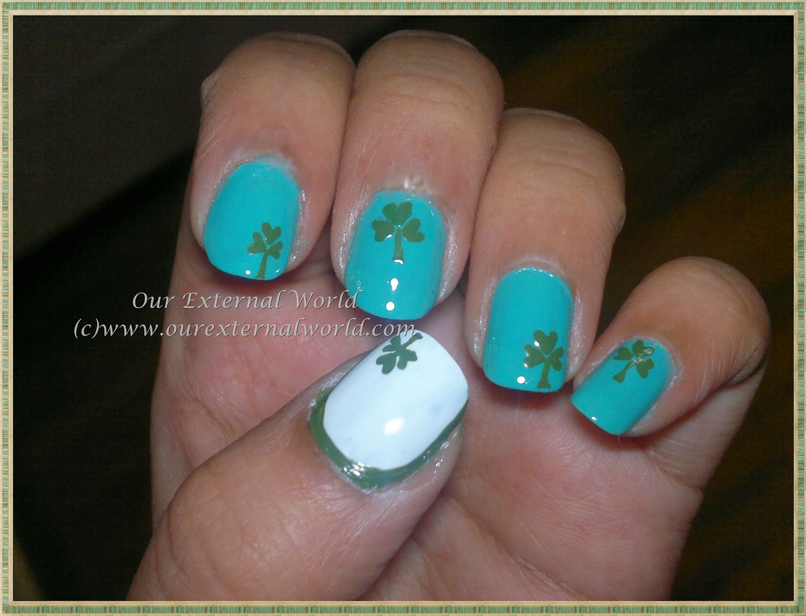 Saint Patrick's Day Nail Art The Holy Trinity Clover