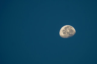 moon in a big blue sky moon in big blue sky