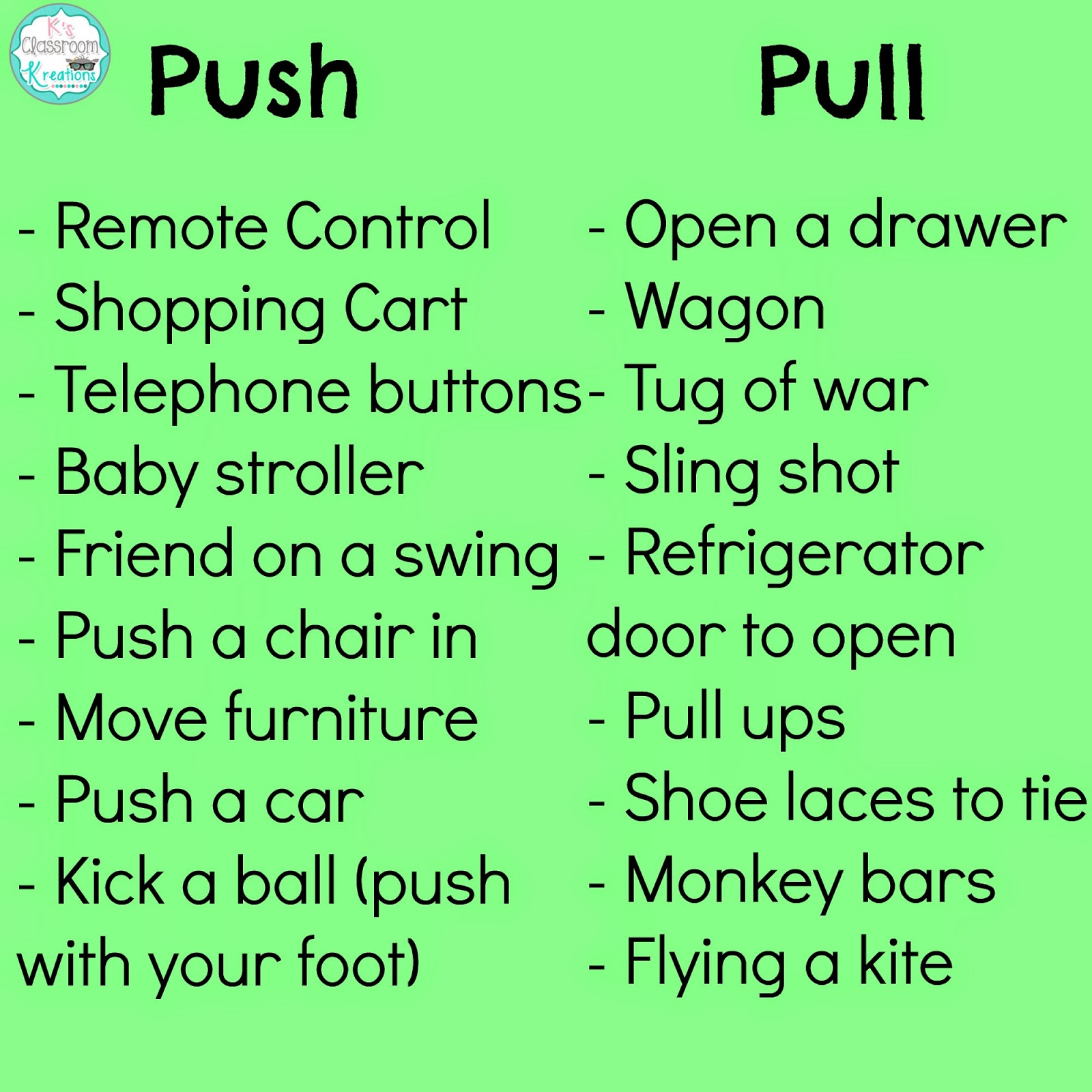 Examples of Push Pull
