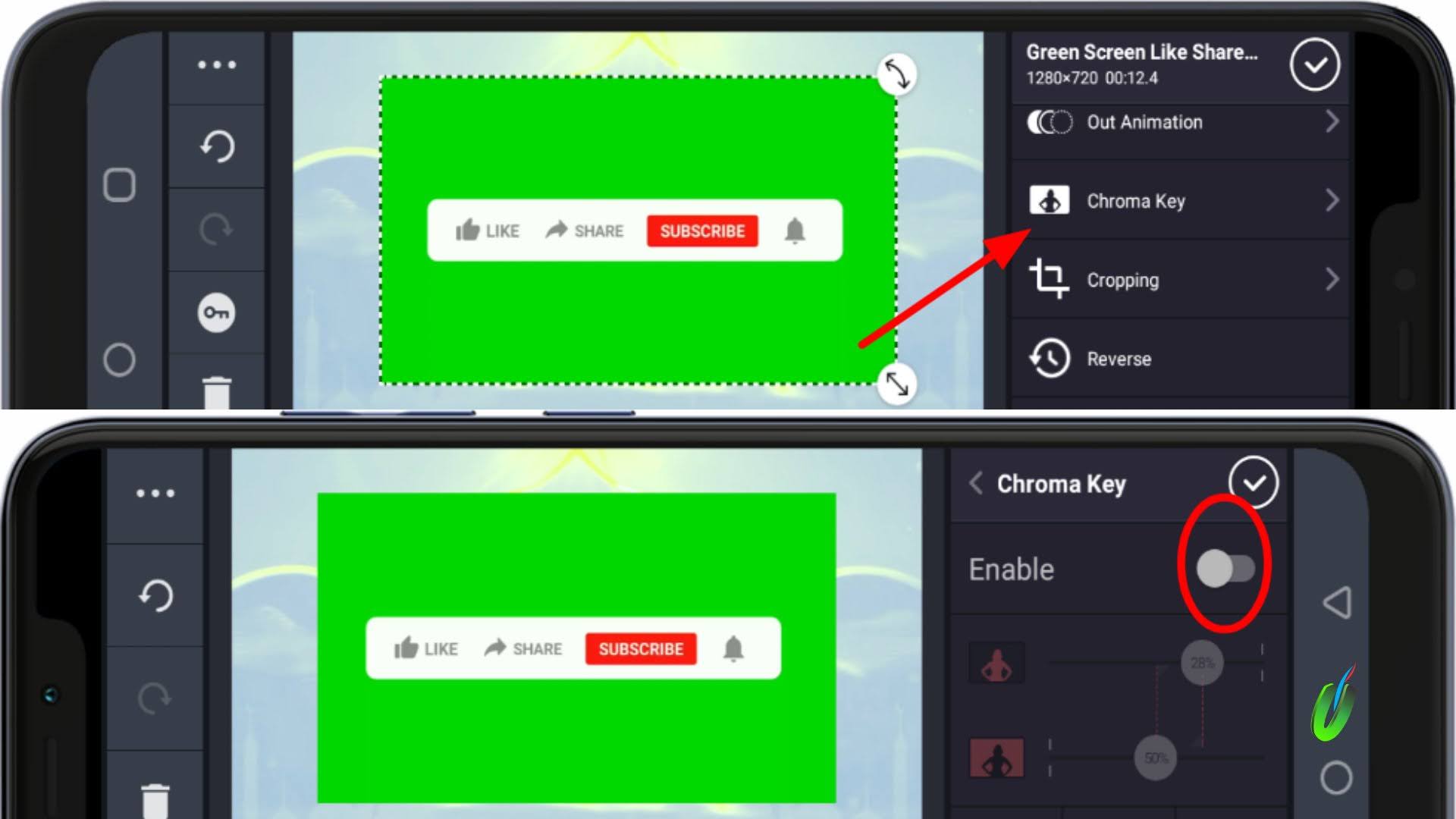 Kinemaster setting Chromakey