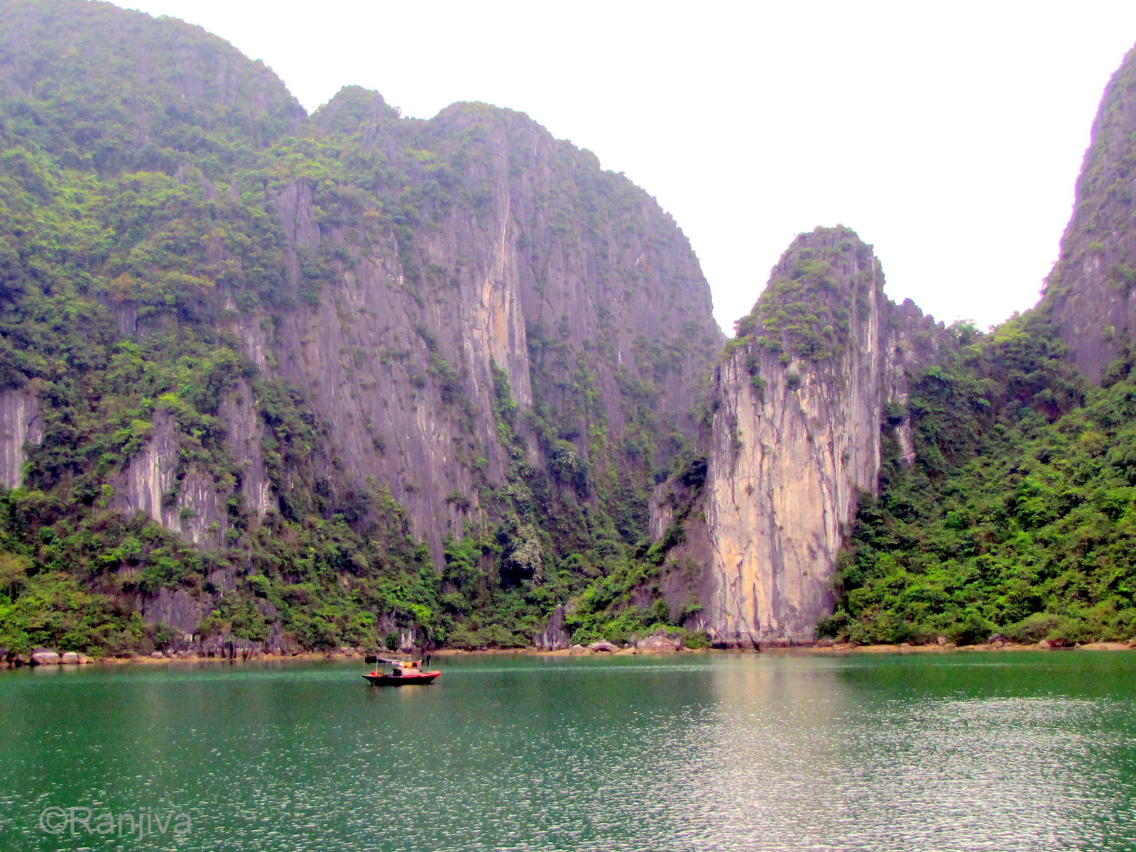 La baie d'Along et ses fabuleux rochers Paysages et Fleurs au fil de