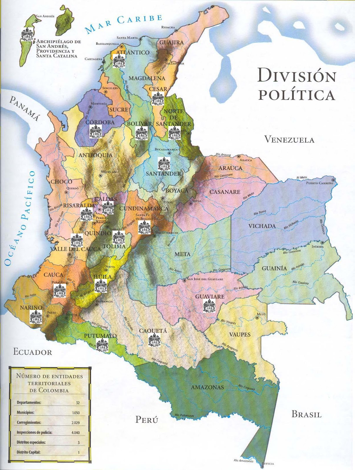 View Departamentos Colombia Mapa Politico PNG