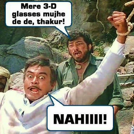 Sholay 3D Movie Poster and Photos