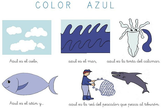 Menta Más Chocolate Recursos Y Actividades Para EducaciÓn Infantil Poesias Del Color Azul