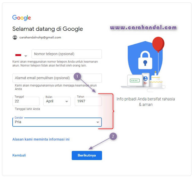 Cara Buat Akun Gmail Tanpa Verifikasi no HP Cara Handal