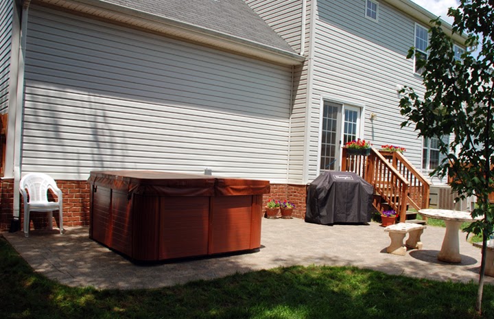 Backyard with Hot Tub Designs