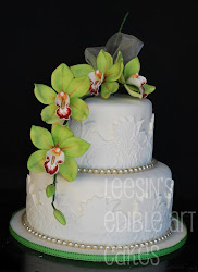 cake orchid cymbidium cakes tier penang leesin