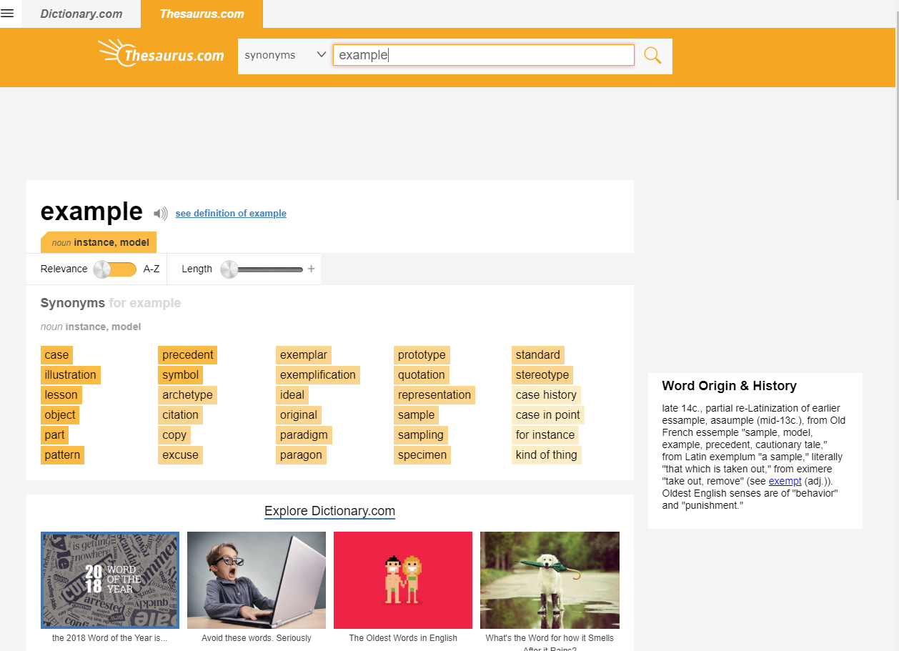 ICT and teaching in English Thesaurus
