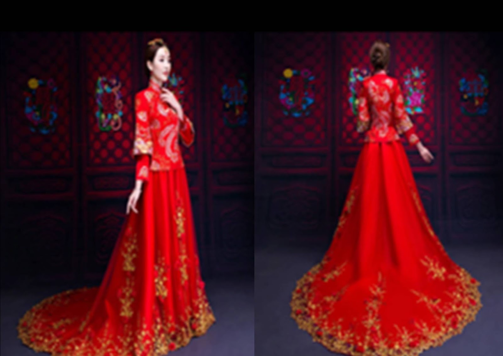 gaun pengantin china 