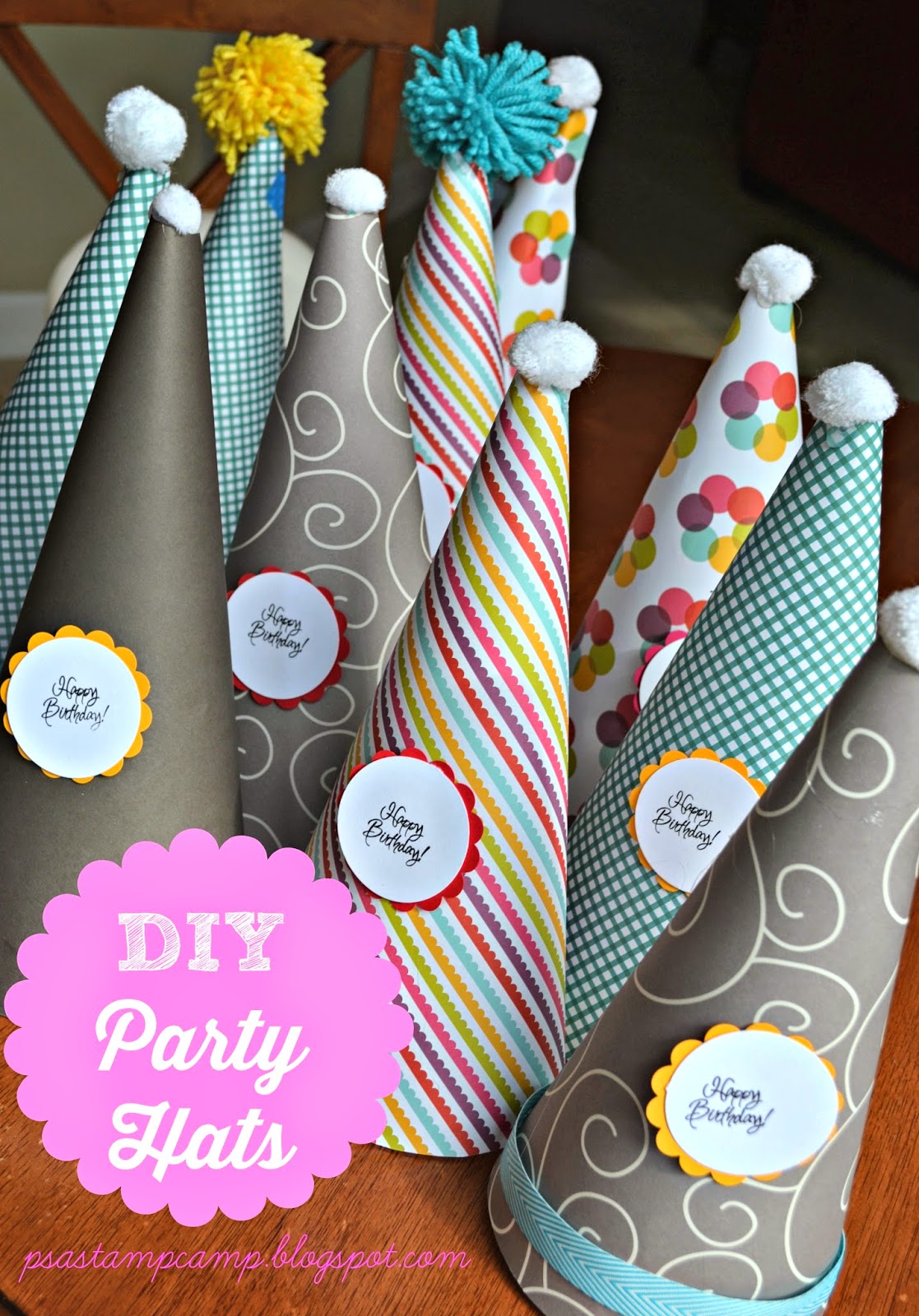 Stamp Camp: DIY Party Hats