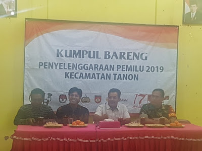 KUMPUL BARENG PENYELENGGARAAN PEMILU 2019 KECAMATAN TANON