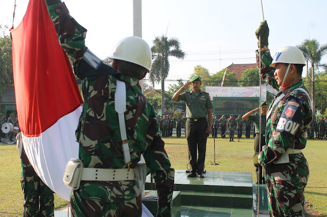 Danramil Gondang Pimpin Upacara Hari Sumpah Pemuda Ke-91