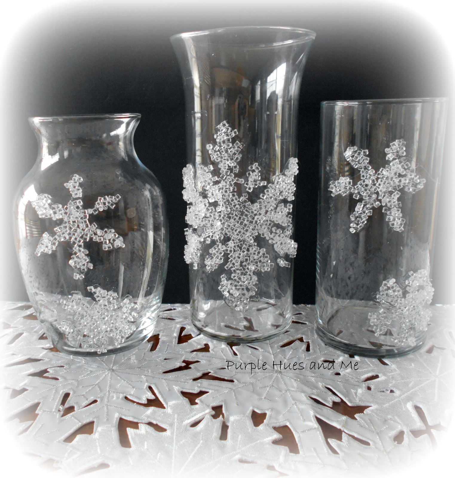 Purple Hues and Me: Decorative Filler Snowflakes Winter Theme