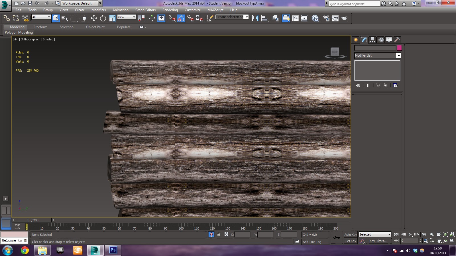 Final Year Project: Seclusion: Texture Test