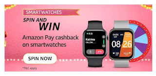 Amazon Smartwatches Spin And Win Quiz Answers Win Cashback