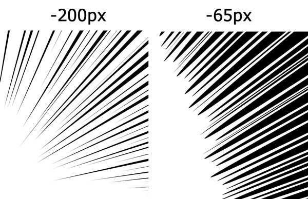 メモログ Illustrator イラレで60秒で集中線 ベタフラッシュ を作る方法 Tips