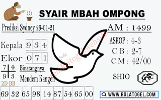 syair sydney mbah ompong