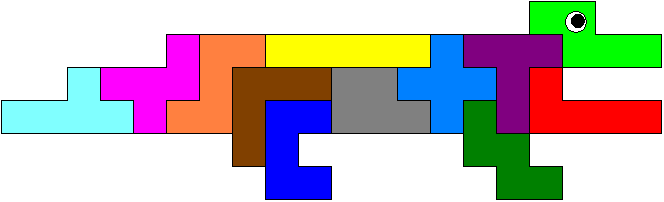 ПЕНТАМИНО Как играть Белые фигурки-пентаминошки и разлинованный черный квадрат-п