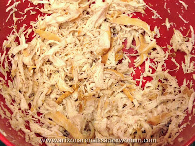 Shredded Chicken for Rolled Tacos