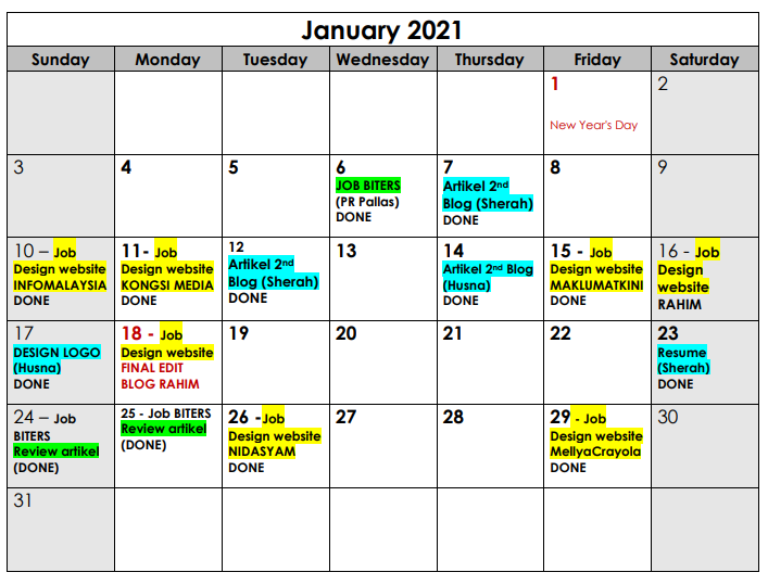 Cara Nak Buat Jadual Harian Di Rumah - MarleerilloSavage