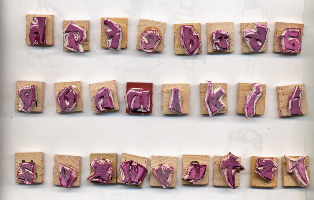 Making my own alphabet stamps