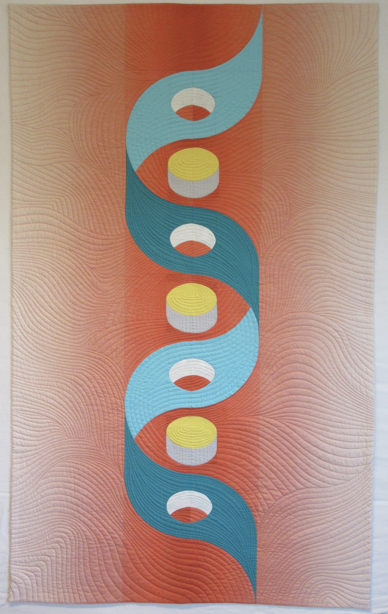 Flourishing Palms Hole Punch Ribbon Quilt