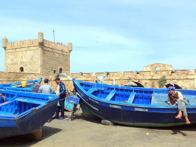 Essaouira fishing harbor, Morocco Essaouira fishing harbor, Morocco