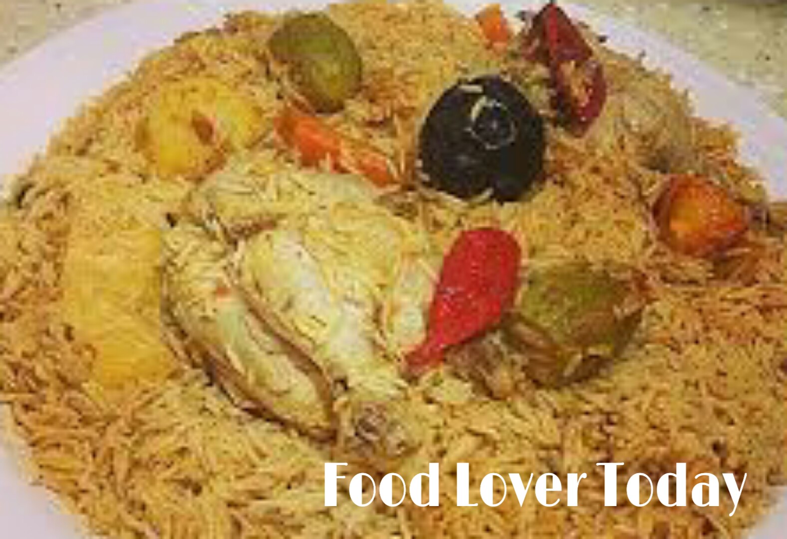 Chicken Kabsa How to make a chicken Kabsa in pressure cooker طريقه عمل