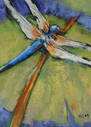 dragonfly paint pastels margulis karen pastel dragonflies painting etsy 5x7 dragon magic painted flies background chalk
