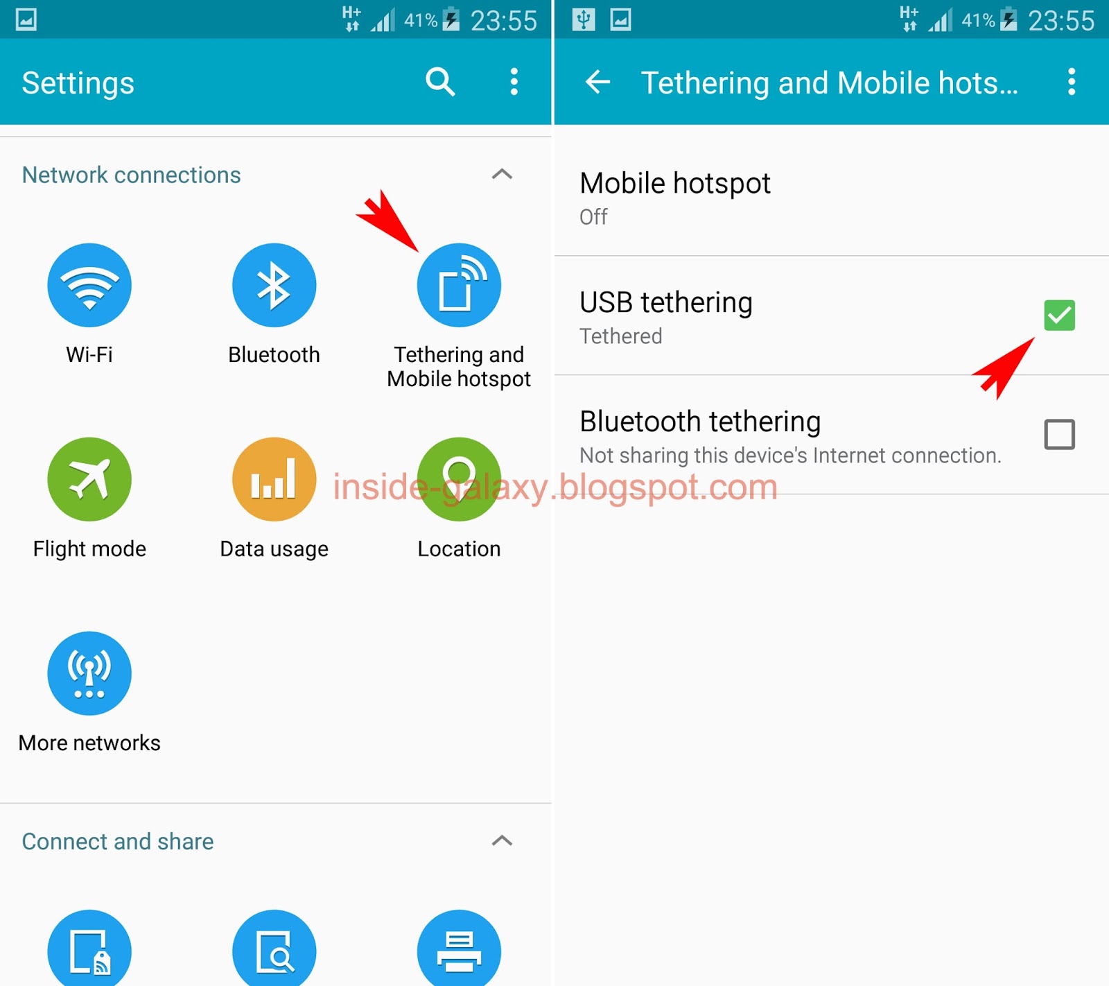 Orient Gum beslag Inside Galaxy: Samsung Galaxy S5: How to Enable and Use USB Tethering in  Android 5.0.1 Lollipop