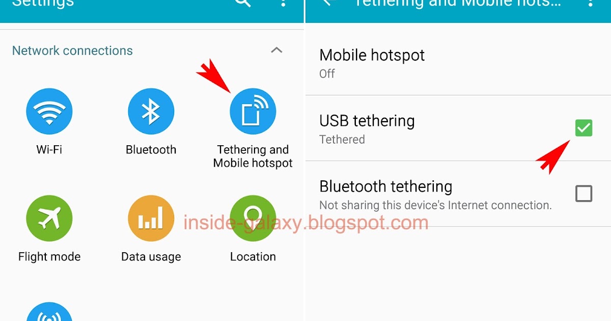 Inside Galaxy: Samsung Galaxy How to and USB Tethering in 5.0.1 Lollipop