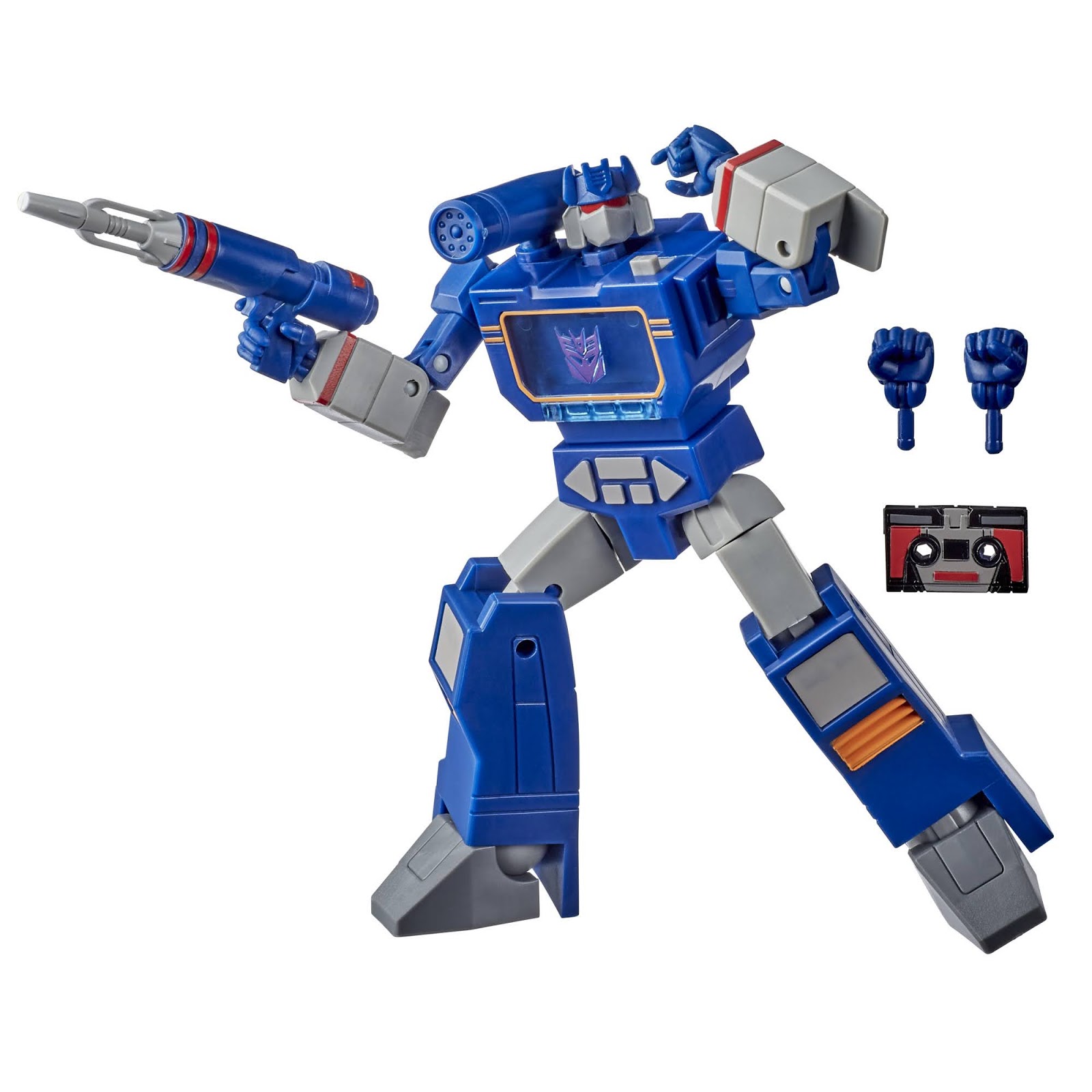 Transformers Red Soundwave and packaging non transformable figures by
