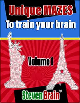 Unique mazes to train your brain: Volume 1
