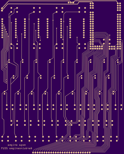 Arduino Enigma Machine Simulator : Enigma Simulator Fully Routed.