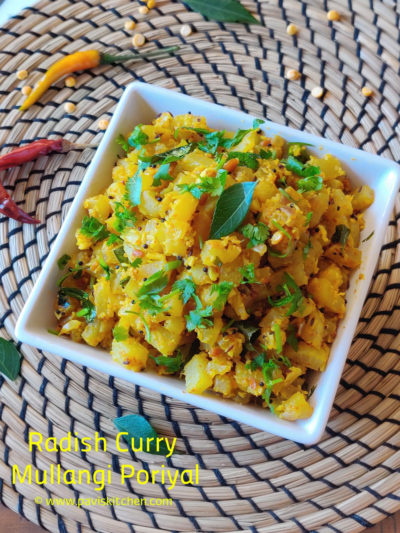 mullangi poriyal recipe radish poriyal mullangi curry radish palya