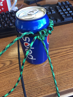 paracord can coozie