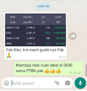 Portofolio Rikopedia dan testimoni member