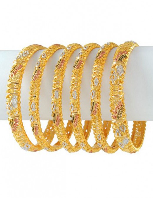 Awesome Fashion 2012 Awesome Latest Fashion Gold Bangles Designs for