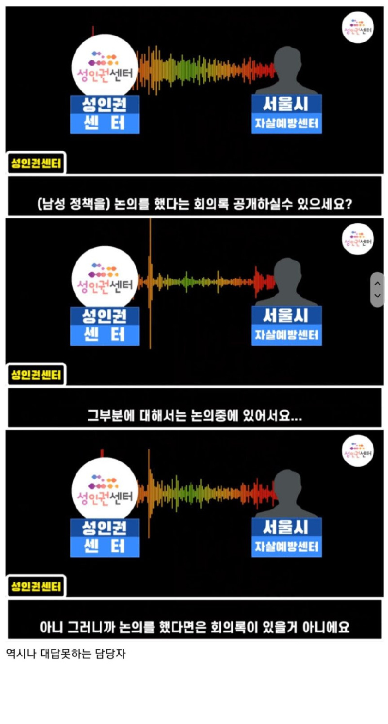 서울시 남녀차별 정책에 전화로 항의한 한국남자 - 꾸르