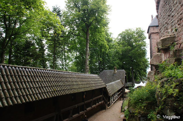 Vista sul Camminamento di ronda del Castello di Haut Koenigsbourg