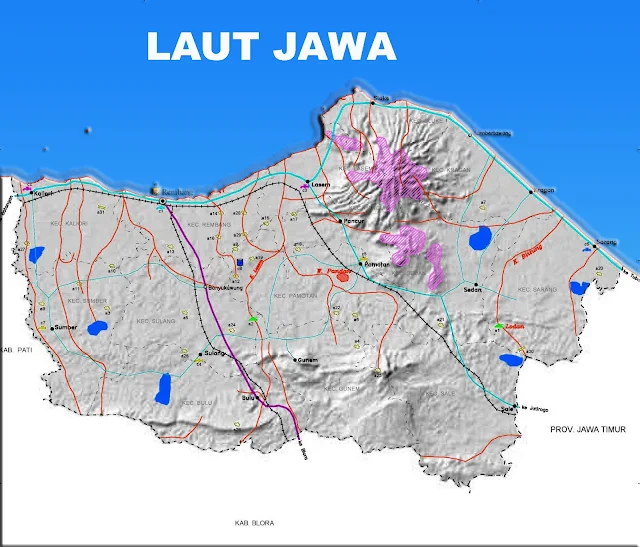 Gambar Peta Infrastruktur Kabupaten Rembang