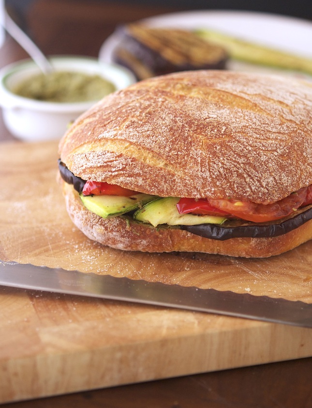 Grilled Ratatouille Muffuletta