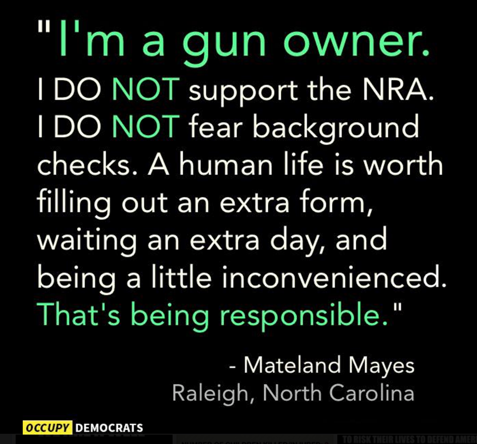 Acerbic Politics You can be a gun owner and NOT support the NRA.