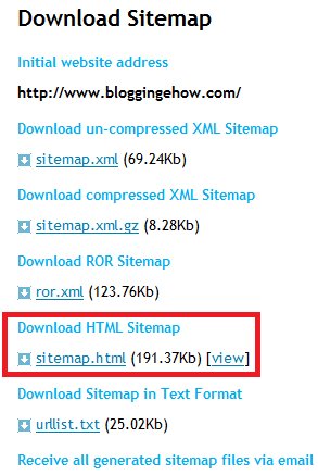 2 Steps To Make An XML/HTML Sitemap For Your Blog?