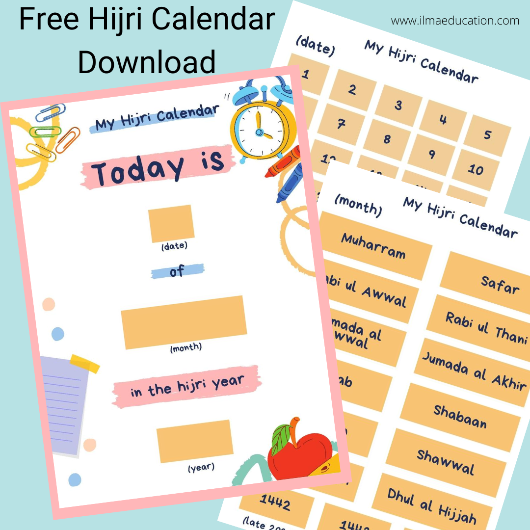 ILMA Education Free Hijri Learning Calendar Download