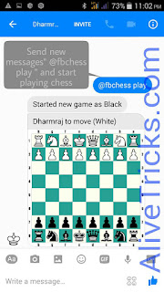 Trick to play chess in messenger